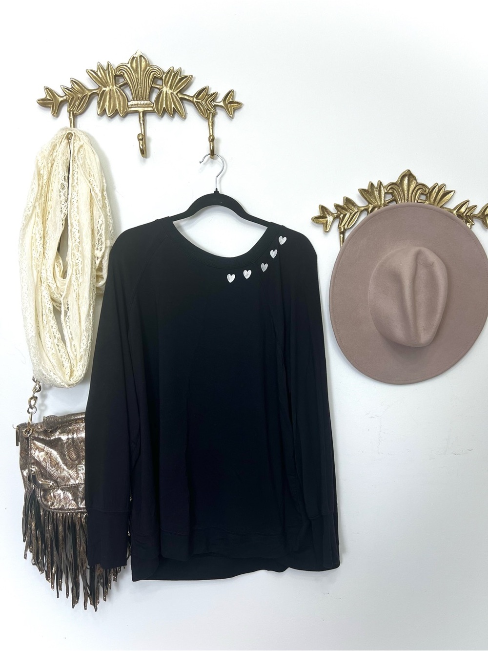 🆕Soft modal blend lounge black top Xl /1x
